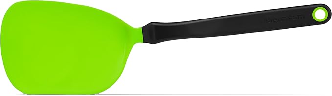 Dreamfarm Chopula Non-Stick-Safe Super-Flexible Sit-Up Spatula with Strong Flat Edge to Separate Food - 12" Green