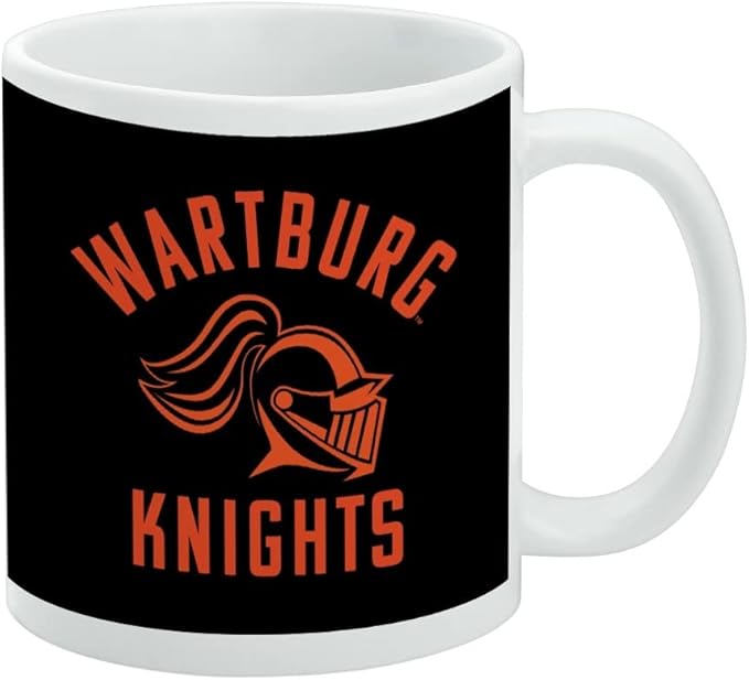 Wartburg College Knights Logo Ceramic Coffee Mug, Novelty Gift Mugs for Coffee, Tea and Hot Drinks, 11oz, White