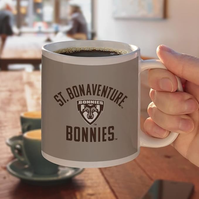 St. Bonaventure Bonnies Ceramic Coffee Mug, Novelty Gift Mugs for Coffee, Tea and Hot Drinks, 11oz, White