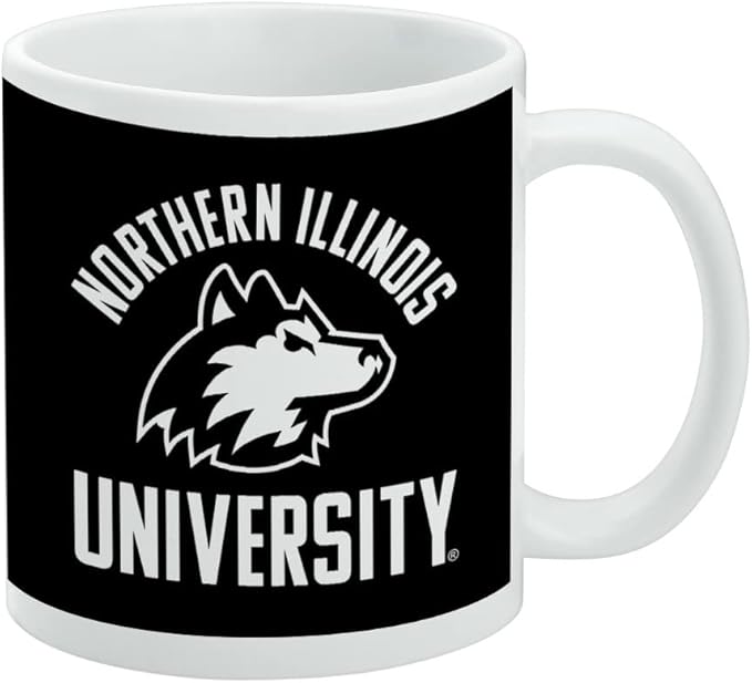 Northern Illinois University Huskies Ceramic Coffee Mug, Novelty Gift Mugs for Coffee, Tea and Hot Drinks, 11oz, White