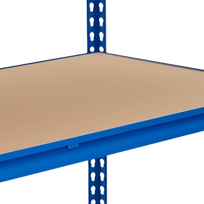 GarveeHome 5 Tier Garage Storage Shelves, 2500LBS Capacity Metal Shelving Unit for Garage, Industrial, Warehouse, Kitchen, Closet, 48" W x 24" D x 71" H, Blue