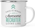 Andaz Press 11oz. Stainless Steel Campfire Coffee Mug Gift, This Is What An Awesome Recruiter Looks Like, 1-Pack, Birthday Gift Ideas Coworker, Includes Gift Box Recruiter Mug Funny Recruiter Gifts