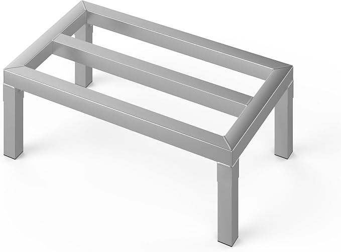 24" Long x 14" Wide | Height: 8" Off The Floor Aluminum Dunnage Rack | Storage in Restaurant, Kitchens and Garages and More!