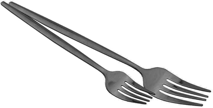 Shiny Black Silverware Set, JASHII 30-Piece Stainless Steel Satin Finish Flatware Set, Kitchen Utensil Set, Mirror Polished Tableware Cutlery Set for Home and Restaurant, Dishwasher Safe