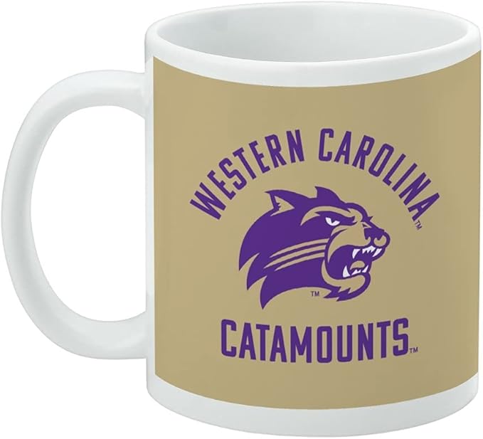 Western Carolina Catamounts Ceramic Coffee Mug, Novelty Gift Mugs for Coffee, Tea and Hot Drinks, 11oz, White