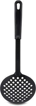 AME D'ESSENCE Skimmer 12 1/2 inch Black Nylon 410ºF Heat Resistant Slotted Skimmer Spoon with Ergonomic Handle Kitchen Gadgets for Straining