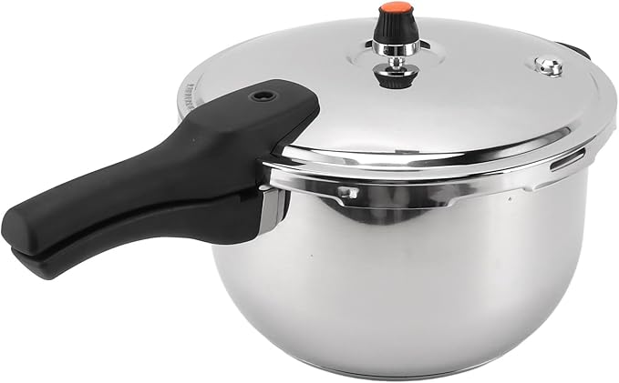 Yoidesu Stainless Steel Pressure Cooker with Safety Valve, 80KPA, Multifunctional Design for Efficient and Fast Cooking (4L)