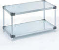 Omega 2-Tier Solid Galvanized Shelves, 14" Deep x 36" Wide x 14" HighHeavy Duty Storage Rack, Shelving Unit, NSF Certified, Ideal for Kitchen Garage Office Restaurant Warehouse 800-lb Weight Capacity