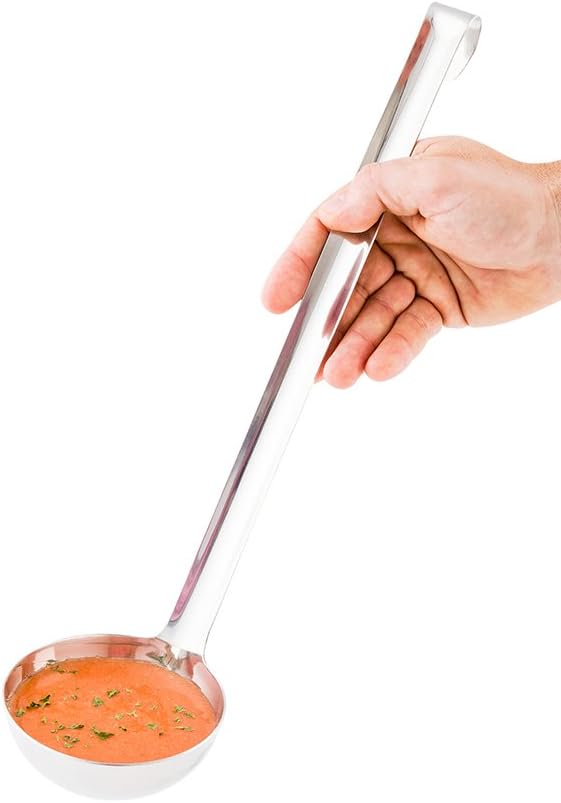 Restaurantware Met Lux 8 Ounce Portion Ladle 1 Multipurpose Portion Serving Spoon - Does Not Corrode Dishwashable Stainless Steel Portion Control Serving Utensil Premium