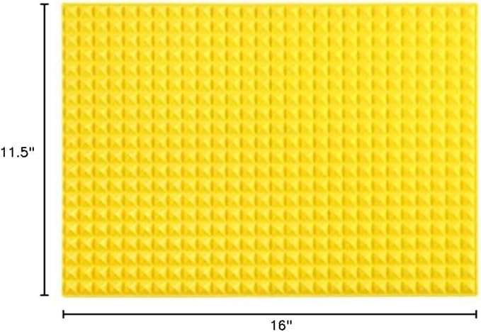 Colinda Silicone Dish and Cup Drying Mat - Extra Large Trivet for Hot Dishes, Large Size Hot Pots and Pads Coming Directly Out from the Stove or Oven,Drain Board,16" x 11.5",Yellow