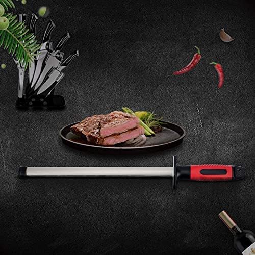 Kota Japan 12-inch Professional Diamond Rod with Carbon Steel Core Dual Grit Sharpener Stick - Coarse Diamond Honing & Fine Ceramic Polishing for Chef, Kitchen, Hunting Knives and other Tools