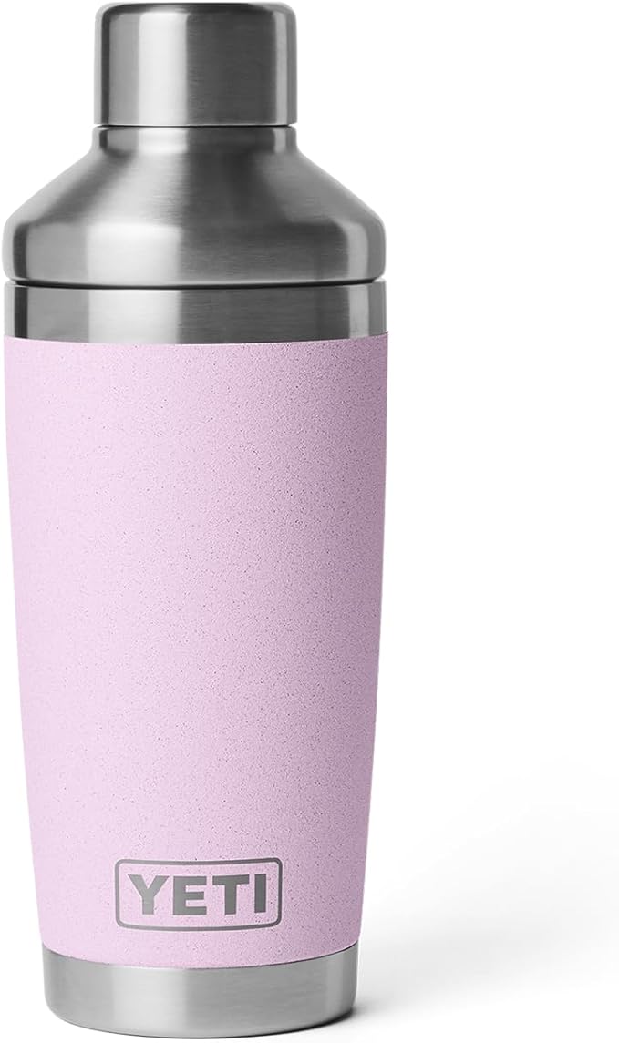 YETI Rambler 20 oz Cocktail Shaker, Stainless Steel, Vacuum Insulated, Cherry Blossom