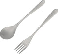 Pure Titanium Dinner Fork & Spoon Set, Duty Flatware, 7.5 In Long Handle Matte Finish Utensils, Dishwasher Safe & Rustproof for Everyday Dining, Kitchen, Camping, Travel, Christmas Gifts