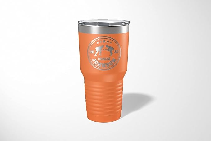 Wrestling Coach gifts, Tumbler, Coach tumbler, Wrestling gifts, Coach Beer glass, Coach gift, Coach gifts, Wrestling Coach (Wrestling Circle, Orange, Wrestling Hexagon 30oz Black)