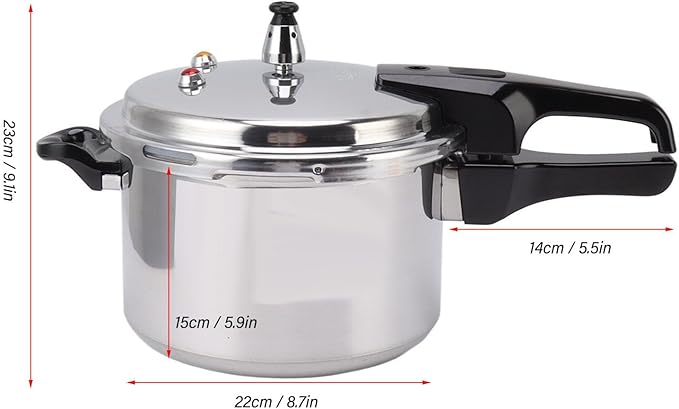 Pressure Cookers Aluminium Alloy Stove Top Pressure Cooker Gas Stove Large Capacity Pressure Canner for Home Kitchen(22cm)
