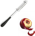 3-in-1 Multifunction Vegetable Peeler, Zinc Alloy Potato Peeler with Stainless Steel Blades, Serrated Peeler & Julienne Slicer, Comfort-Grip Handle for Fruits, Carrots, Cucumber, Kitchen Tools
