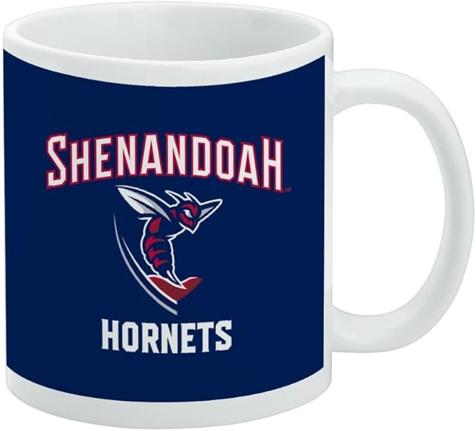 Shenandoah University Hornets Logo Ceramic Coffee Mug, Novelty Gift Mugs for Coffee, Tea and Hot Drinks, 11oz, White