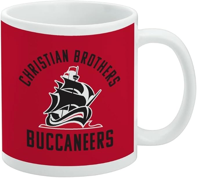 Christian Brothers University Buccaneers Logo Ceramic Coffee Mug, Novelty Gift Mugs for Coffee, Tea and Hot Drinks, 11oz, White