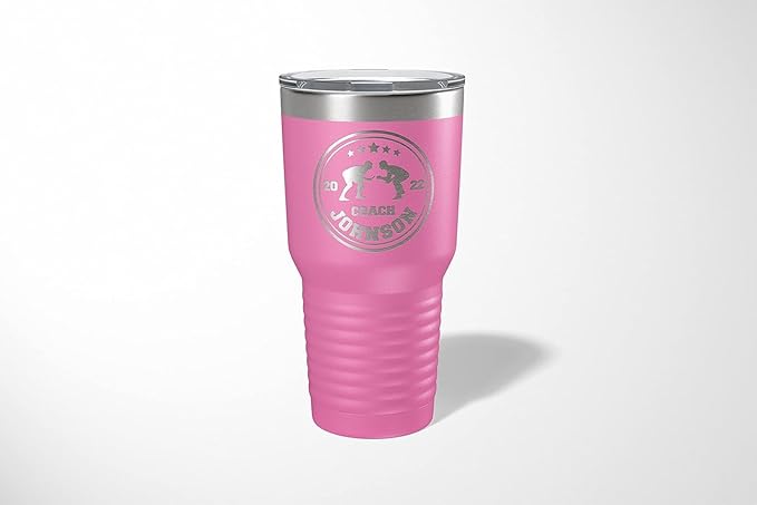 Wrestling Coach gifts, Tumbler, Coach tumbler, Wrestling gifts, Coach Beer glass, Coach gift, Coach gifts, Wrestling Coach (Wrestling Circle, Pink, Wrestling Hexagon 30oz Black)