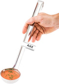 Restaurantware Met Lux 4 Ounce Portion Ladle 1 Multipurpose Portion Serving Spoon - Does Not Corrode Dishwashable Stainless Steel Portion Control Serving Utensil Premium