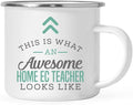 Andaz Press 11oz. Stainless Steel Campfire Coffee Mug, This Is What an Awesome Home Ec Teacher Looks Like, 1-Pack, Birthday Gift Ideas for Coworker, Includes Gift Box