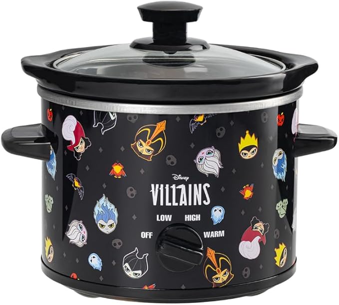 Uncanny Brands Disney Villains 2qt Slow Cooker - Small Kitchen Appliance