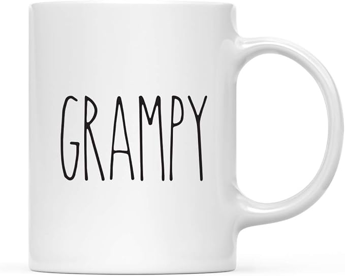 Andaz Press Simple Rustic Farmhouse Kitchen Decor 11oz. Ceramic Coffee Tea Mug Gift, Grampy, 1-Pack, Birthday Christmas Gift Ideas for Family, Friends