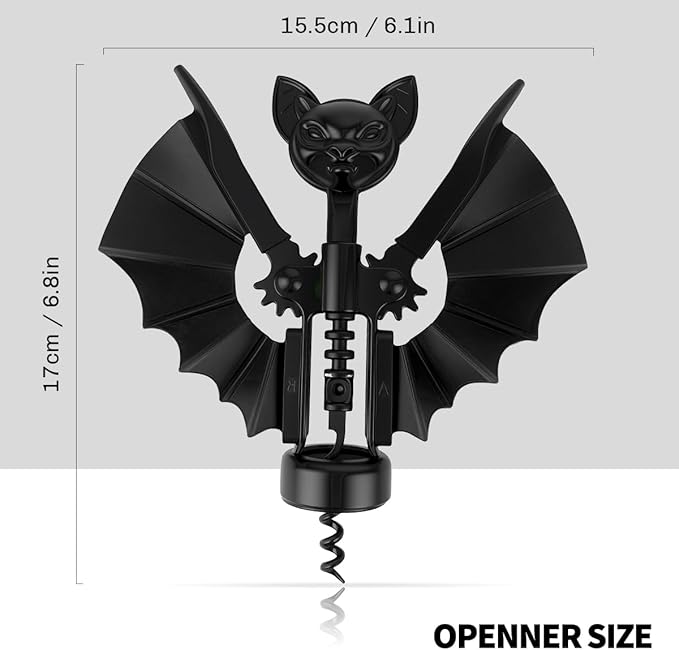 Goth Wine Opener - Stocking Stuffers Wine Gifts for Adults,Witchy Gifts for Women, Funny Kitchen Gadgets,White Elephant Gag Gifts for Adults