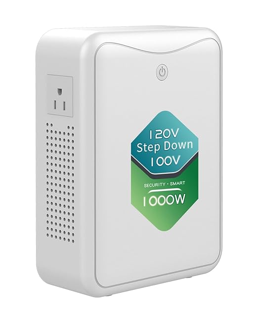 ZHENGXI 120v to 100v Voltage Converters Step Down Transformer 1000W, No Noise, Ten Protection Functions,Using Japan Appliances in US