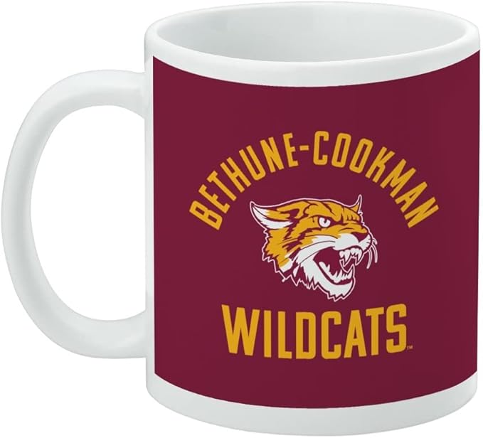 Bethune-Cookman Wildcats Logo Ceramic Coffee Mug, Novelty Gift Mugs for Coffee, Tea and Hot Drinks, 11oz, White