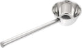 Yardwe Long Handle Stainless Steel Water Ladle - 18.3 Inch Lengthened Scoop for Watering Flowers, Vegetables, and Kitchen Use, Large Capacity, and Comfortable Grip