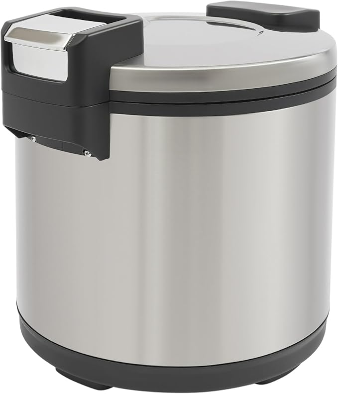 19L(20Qt) Commercial Rice Warmer Commercial Electric Rice Warmer with Adjustable Temperature Temperature Soup Warmers Professional Industrial Grain Cooker for Parties, Festival Banquets, Catering