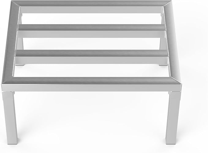 Aluminum Dunnage Rack | Storage in Restaurant, Kitchens and Garages and More! (24" Long x 18" Wide | Height: 12" Off The Floor)