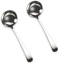 Small Ladle, Small Ladle for Sauce, 2-Piece Stainless Steel Gravy Soup Spoon, for Spooning Gravies and Sauces 7.7Inch (Color:Silver)