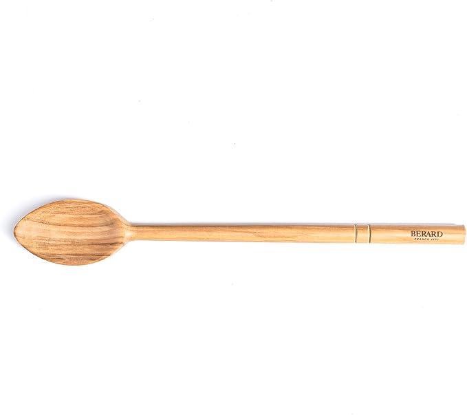 Berard 22574 French Olive-Wood Handcrafted Cook's Spoon, 12 Inch,Brown