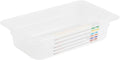 Restaurantware Food Storage Container 1 Pack of 10.3 x 6.2 x 2.5 Inches Plastic Stackable Storage Box White Reusable Label Container Dishwasher Safe For Restaurants And Kitchens