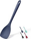 Doosu Silicone Spoon Spatula, 600ºF Heat-Resistant Food Grade Rubber Spoonula with Seamless Design, Non-Stick Flexible Scraper Kitchen Cooking Spoon Baking Tool for Mixing, Scraping (Navy Blue)
