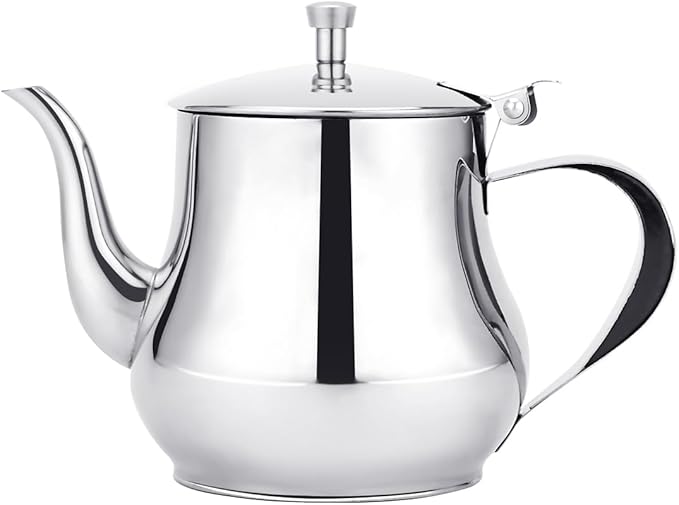 SANQIAHOME 360ml(13Oz) Stainless Steel Small teapot