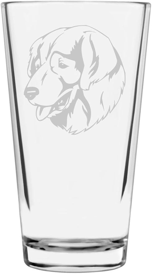 Sarplaninac Illyrian Sheepdog Custom Personalized Dog Themed Etched All Purpose 16oz Pint Glass