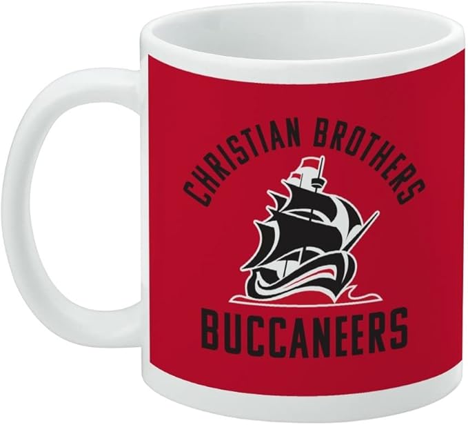 Christian Brothers University Buccaneers Logo Ceramic Coffee Mug, Novelty Gift Mugs for Coffee, Tea and Hot Drinks, 11oz, White