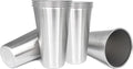 24OZ 8pack Stainless Steel Pint Cups Shatterproof Cup Unbreakable Tumblers -Metal Cups - Stackable Durable cup，Chilling Beer Glasses, for Travel, Outdoor, Camping, Everyday，Restaurant