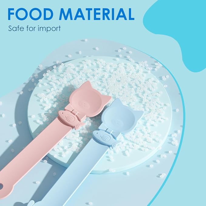 Cat Strip Feeder Spoon, 2025 New Cats Treat Dispenser, Cat Squeeze Treat Spoon for Puree and Bisque Delectables Lickable Wet Dispenser Sliding (3PCS-B)