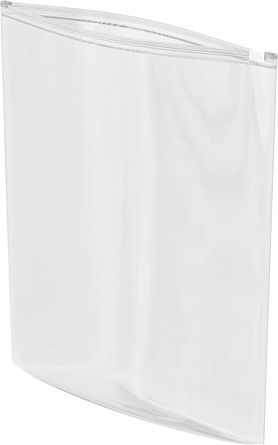 50 Count - Slider Zip 2.5 Gallon Jumbo Food Storage Bags, 13" x 18" 3 Mil Heavy Duty, Extra Large, Strong & Durable For Freezer Storage. GPI