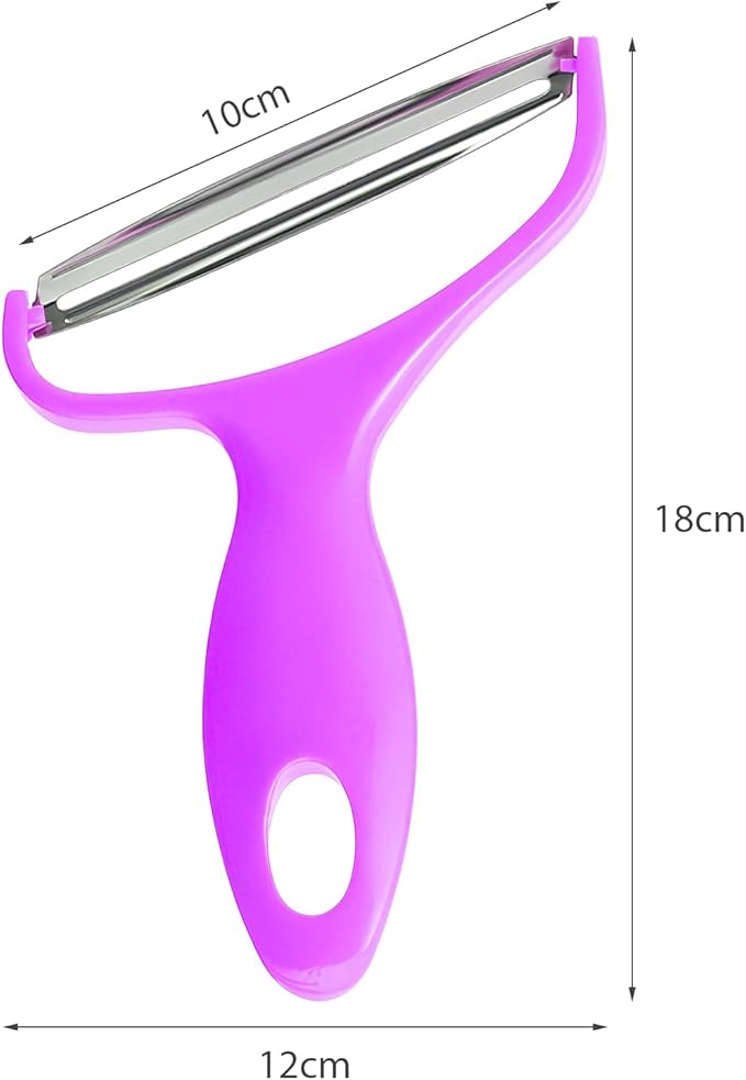 Upgrade 2 pack Veggie cabbage shredder for coleslaw stainless steel cucumber carrot Potato peeler grater slicer,Kitchen gadgets (purple)