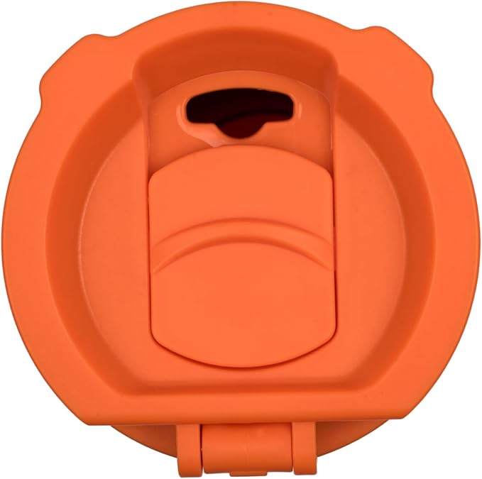 Insulated Travel Tumbler, Orange, Stainless Steel with permanent Lid