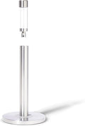 Curio Home Goods Obscura Paper Towel Holder plus Spray Bottle, Stainless Steel, Silver