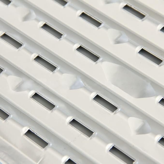 MILANGE Disposable Aluminum Grill Liner Topper with Holes 15 Pack Aluminum Foil Grill Pans (13.40 Inch) BBQ Grilling Tray Broiler Pans with Ribbed Bottom Surface