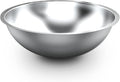Alpine Cuisine 12-Quart Stainless Steel Mixing Bowl | Durable Prep & Salad Bowl for Baking, Food Prep, & Tossing | Polished Mirror Finish, Silver