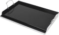 Utheer 25" x 16" Ceramic Nonstick Stainless Steel Griddle for Gas Grill, Charcoal, Large Stove Top Griddle, Non-Toxic, PFAS/PFOA/PTFE Free, Oven Up to 500°F, for BBQ, Camping & Kitchen, Black