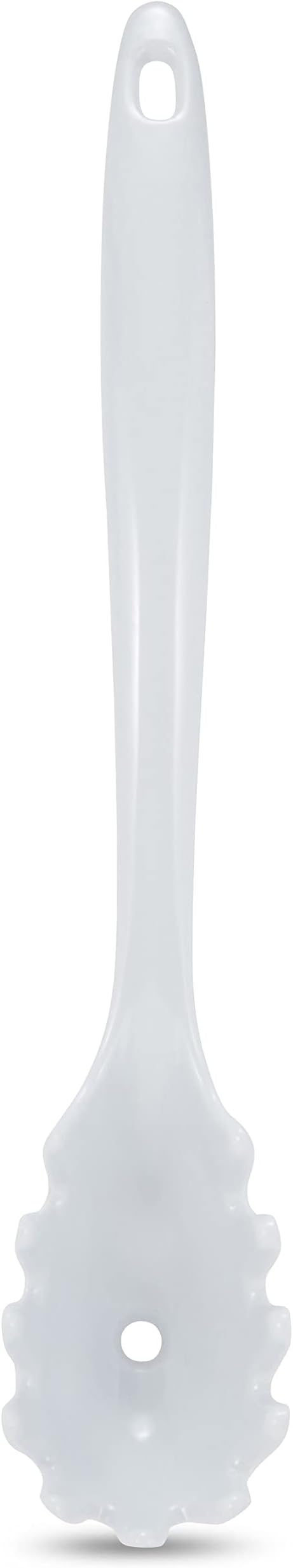 AME D'ESSENCE 12" Melamine Pasta Fork White Durable and Versatile Kitchen Tool Perfect for Serving Mixing and Straining Pasta Scratch-Resistant and Non-Stick Surface Ergonomic Handle